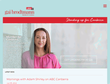 Tablet Screenshot of gaibrodtmann.com.au